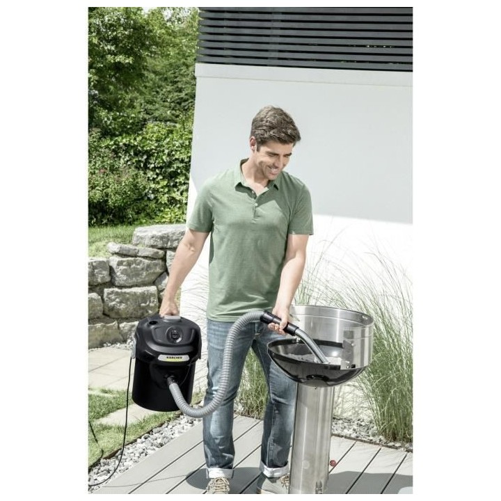 Aspirateur cendres et poussieres KARCHER AD 2 - Cuve Métal 14 L - 600