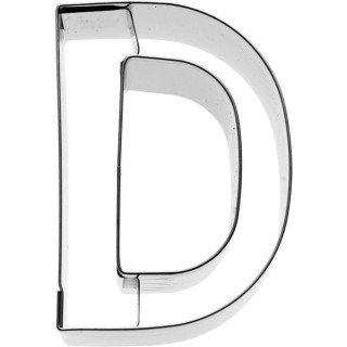 KARIS Emporte-piece Lettre D Birkmann T.1.4 - Inox - 6 cm - PG rouge