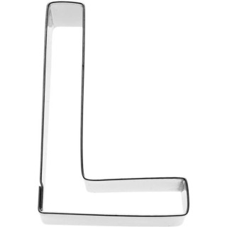 KARIS Emporte-piece Lettre L Birkmann T.1.6 - Inox - 6 cm - PG rouge