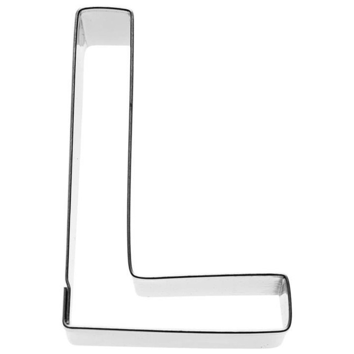 KARIS Emporte-piece Lettre L Birkmann T.1.6 - Inox - 6 cm - PG rouge