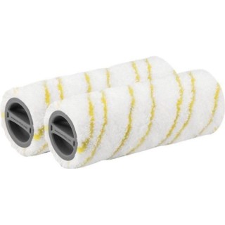 KÄRCHER Lot de 2 brosses-rouleaux en microfibres jaune pour FC3 FC5 F