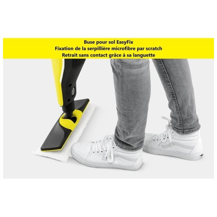 KARCHER SC3 UPRIGHT EASYFIX Balai vapeur pret en 30 secondes 3 réglag