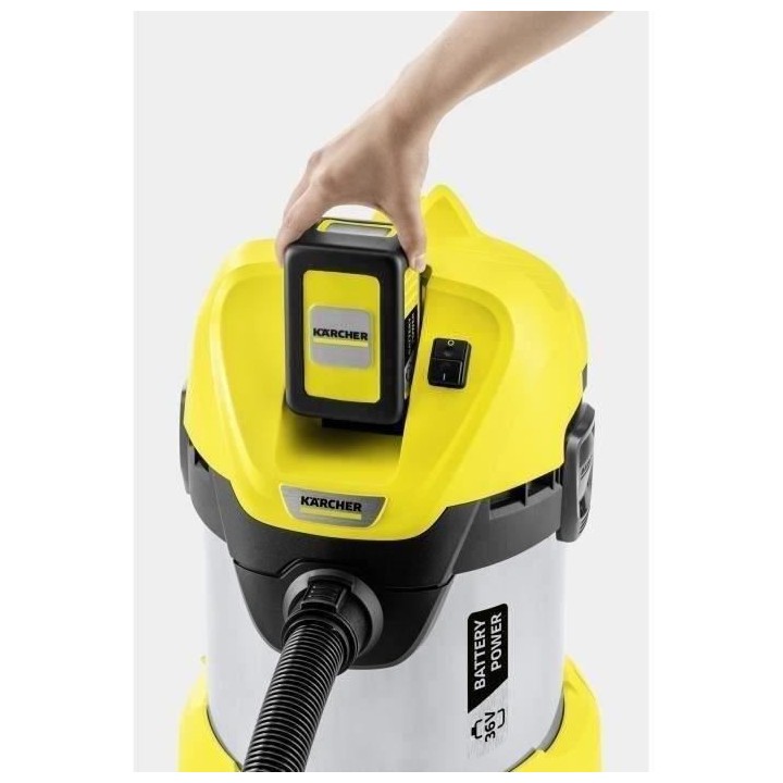Aspirateur eau et poussiere KARCHER WD 3 Premium sans fil (sans batter