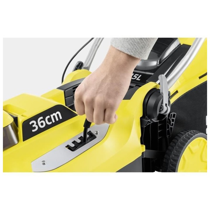 Tondeuse a batterie KARCHER LMO 18-36 - 36cm de coupe 18V - Livrée av