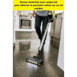 Karcher VC6 our family - Aspirateur Balai multifonction sans fil sans sac silencieux - Batterie amovible - Brosse motorisée