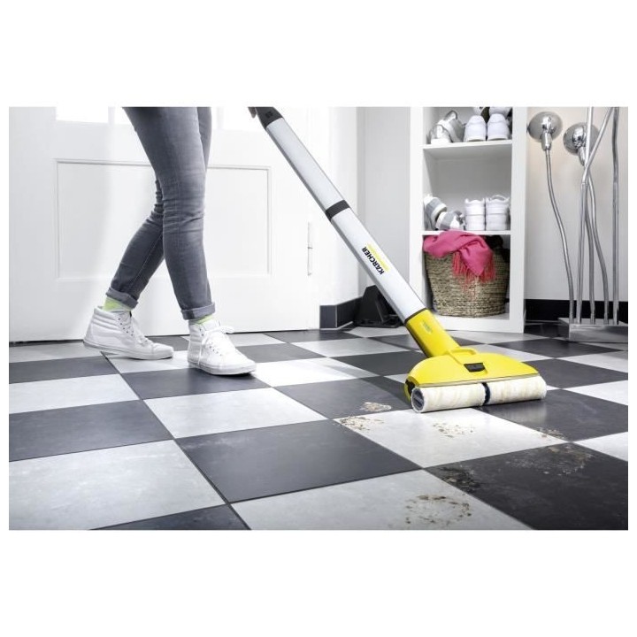 Nettoyeur de Sols KARCHER EWM2 - Rotation électrique des rouleaux - L