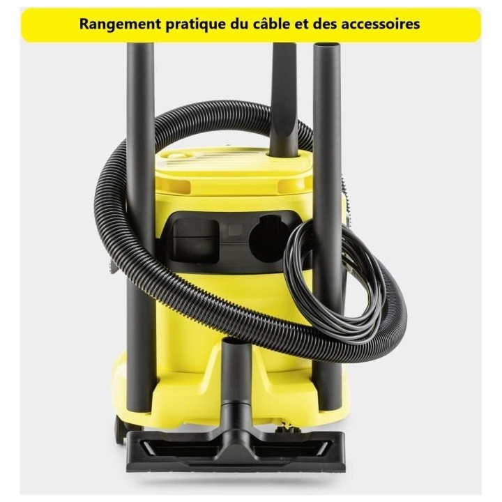 Aspirateur eau et poussiere KARCHER WD 2 Plus V-15/4/18 C - Cuve polyp