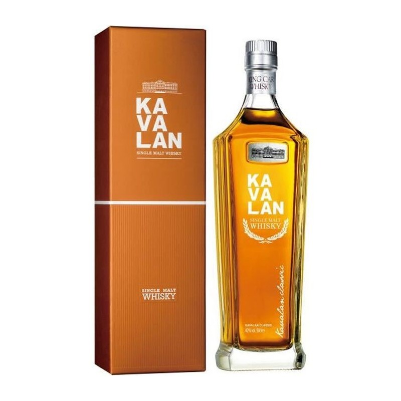 Kavalan Whisky Classic Single Malt - 40%vol - 50 cl avec étui