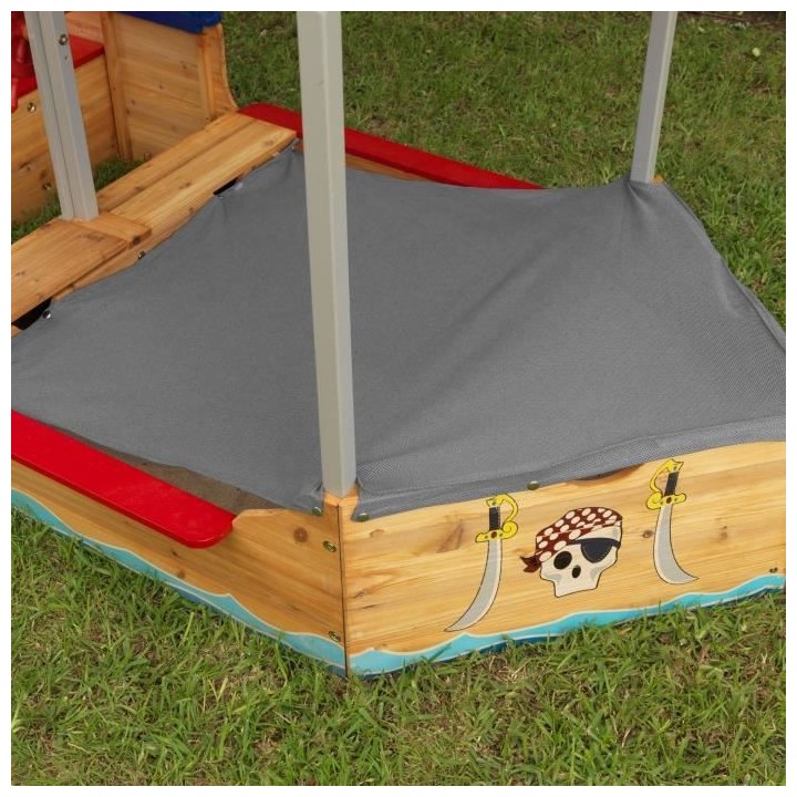 KIDKRAFT - Bac a sable en bois Bateau de pirate