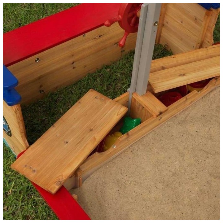 KIDKRAFT - Bac a sable en bois Bateau de pirate