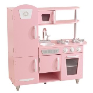 KIDKRAFT - Cuisine enfant 53347 + Accessoires - En bois - Rose Vintage