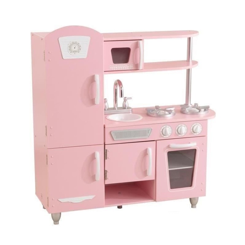 KIDKRAFT - Cuisine enfant 53347 + Accessoires - En bois - Rose Vintage