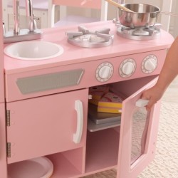 KIDKRAFT - Cuisine enfant 53347 + Accessoires - En bois - Rose Vintage