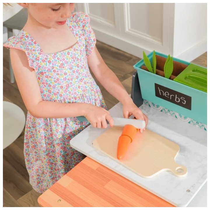 KidKraft - Cuisine pour enfant en bois Garden Gourmet - 53442 - access