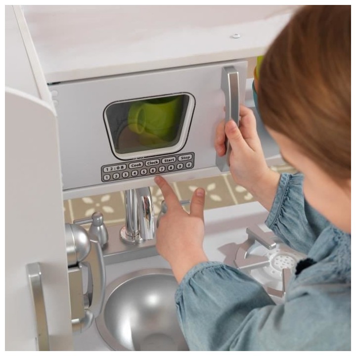 KIDKRAFT - Cuisine enfant en bois Vintage - Blanc