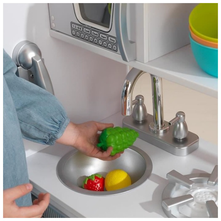 KIDKRAFT - Cuisine enfant en bois Vintage - Blanc