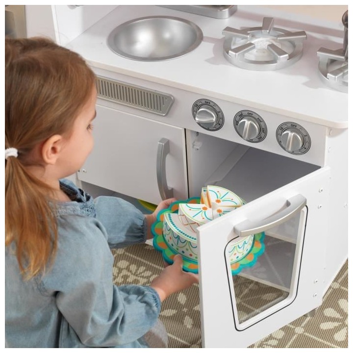 KIDKRAFT - Cuisine enfant en bois Vintage - Blanc