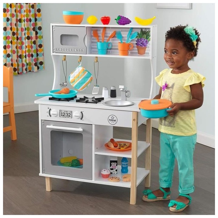 KIDKRAFT - Cuisine enfant All Time Play en bois + 39 accessoires - Bla