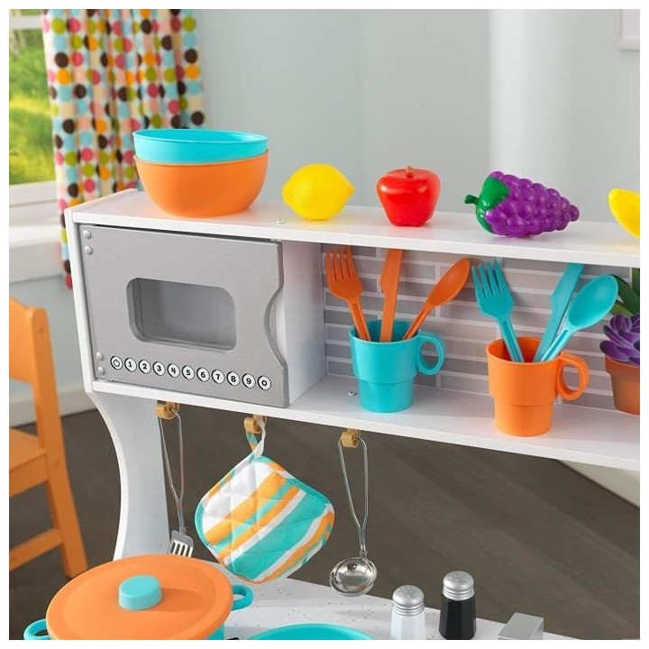 KIDKRAFT - Cuisine enfant All Time Play en bois + 39 accessoires - Bla