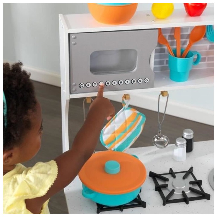 KIDKRAFT - Cuisine enfant All Time Play en bois + 39 accessoires - Bla