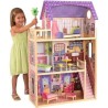 KIDKRAFT - Maison de poupées Kayla en bois + 11 pieces - Rose