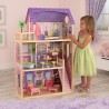 KIDKRAFT - Maison de poupées Kayla en bois + 11 pieces - Rose