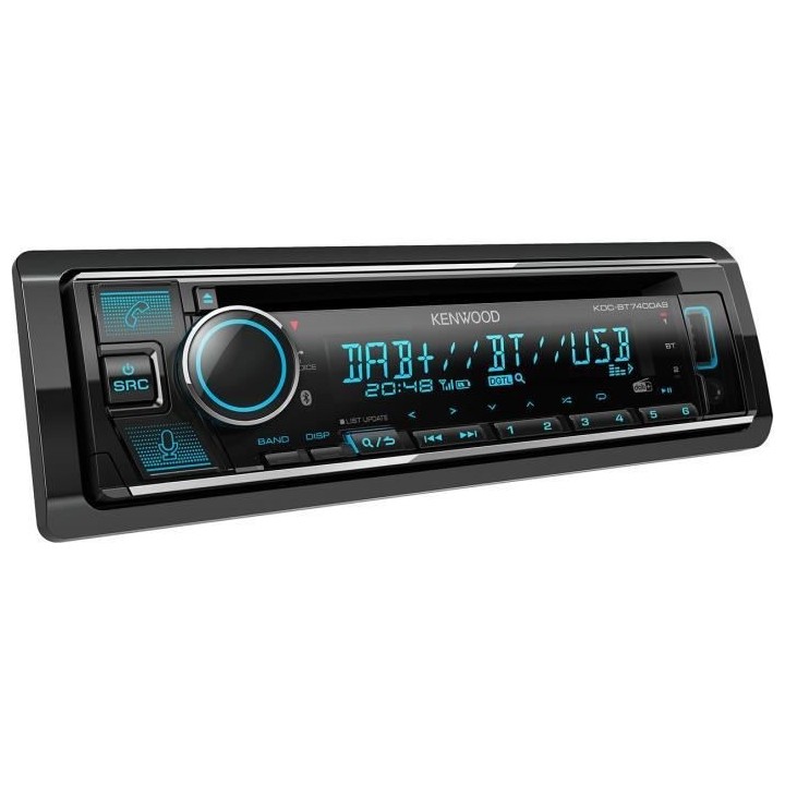 Autoradio CD - USB - Bluetooth - iPhone - DAB+ - Eclairage variable -