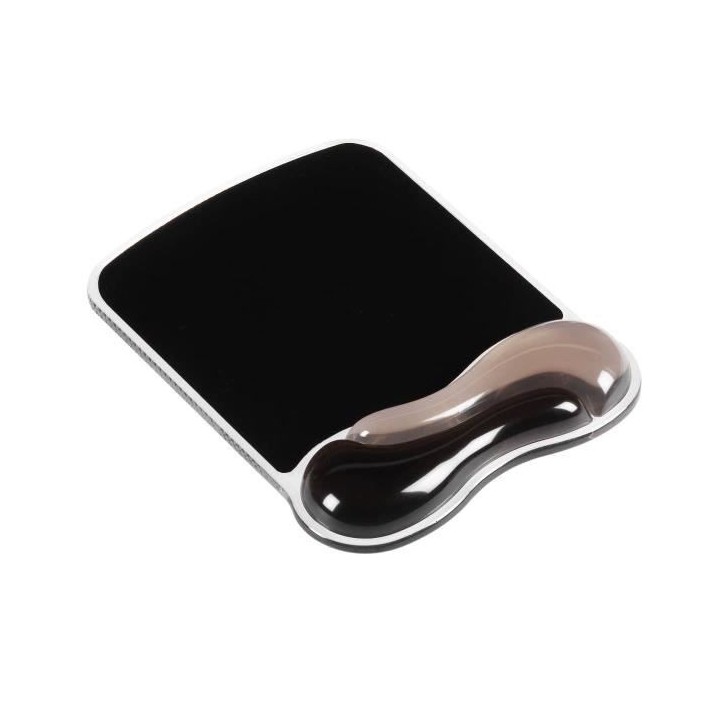 Kensington, Tapis de souris avec repose-poignet, Duo gel, Noir et fum