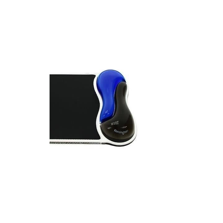 Kensington, Tapis de souris avec repose-poignet, Duo gel, Noir et bleu