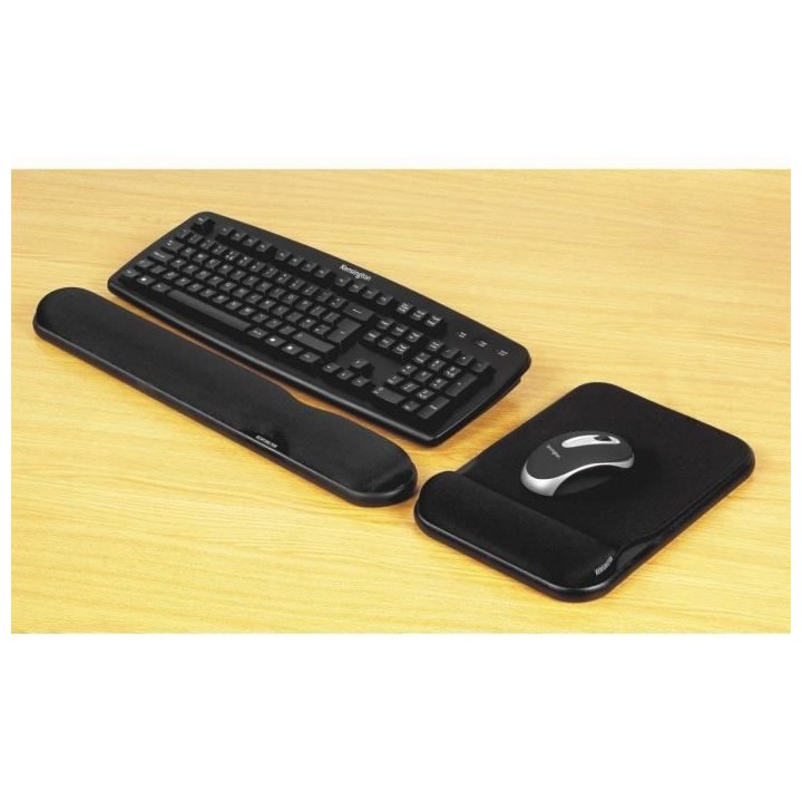 Kensington Tapis de souris en gel - Réglable en hauteur - Noir