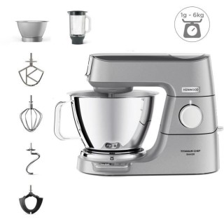 KENWOOD KVC85.124.SI - Robot pâtissier Titanium Chef Baker - 2 bols e