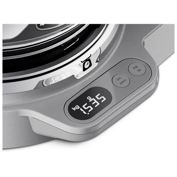 KENWOOD KVC85.124.SI - Robot pâtissier Titanium Chef Baker - 2 bols e