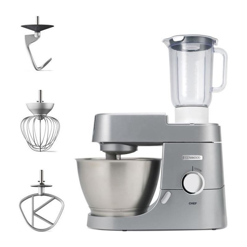 Robot pâtissier KENWOOD Chef KVC3110S - Gris argenté - 1000 W