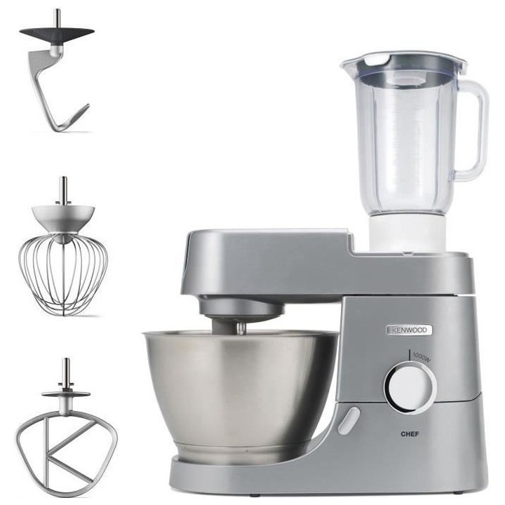 Robot pâtissier KENWOOD Chef KVC3110S - Gris argenté - 1000 W