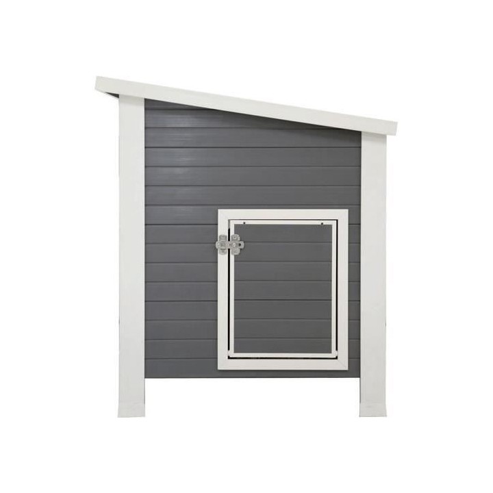 Kerbl Poulailler Barney Plastique 137x73x83 cm Gris et blanc