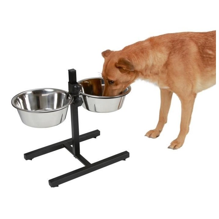 KERBL Bar alimentation avec écuelle pour chien - 2x1800ml