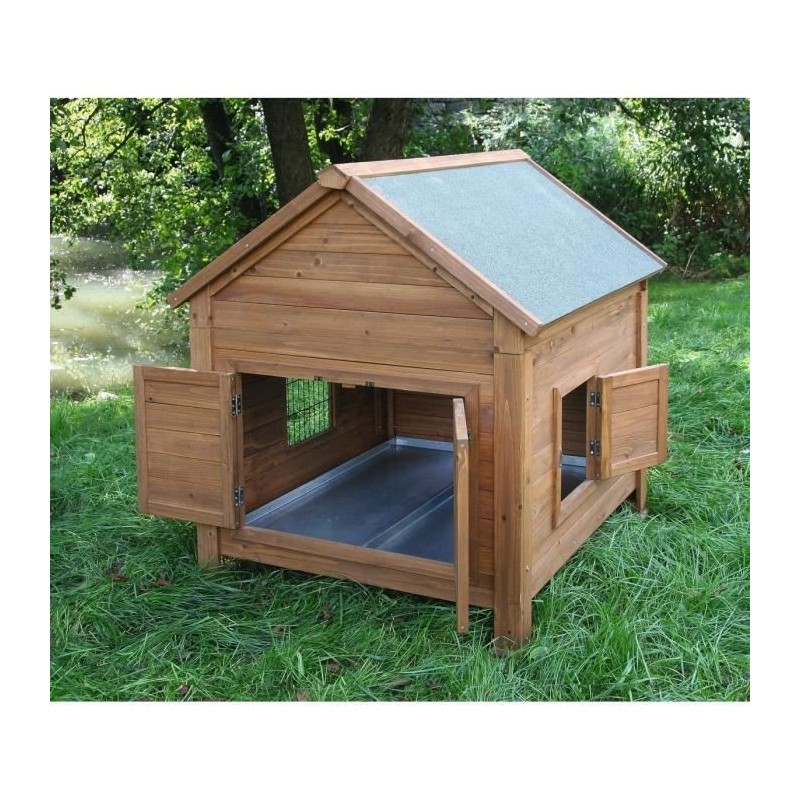 KERBL Abri bois pour poules et lapins - 105x100x108cm