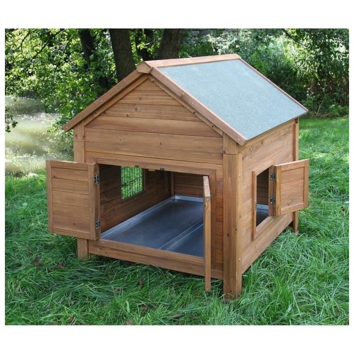 KERBL Abri bois pour poules et lapins - 105x100x108cm