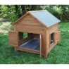 KERBL Abri bois pour poules et lapins - 105x100x108cm