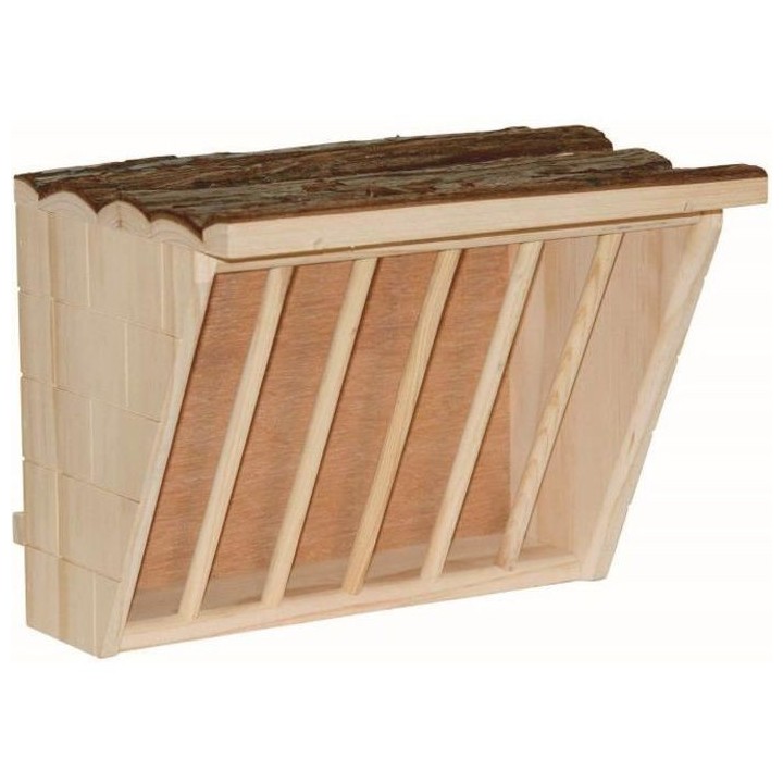 KERBL Râtelier a foin Nature XL - 28 x 20,5 x 22 cm - Pour rongeur