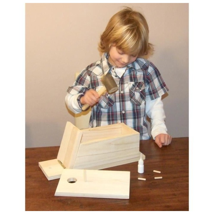 KERBL Nichoir - Kit a monter soi-meme pour oiseaux - 36x12x14cm