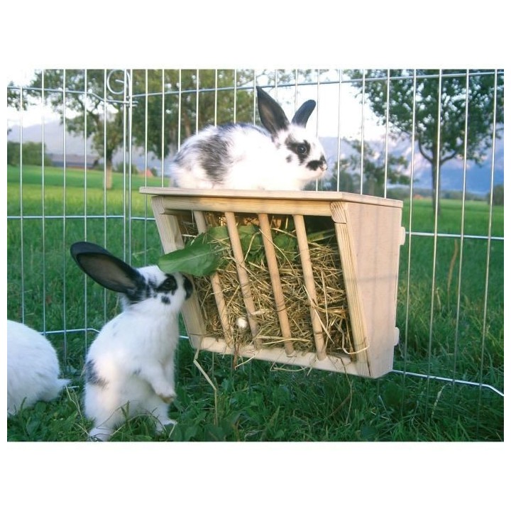 KERBL Râtelier a foin avec étage 25x17x20cm - Pour rongeur