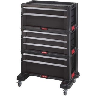 KETER Servante a outils 7 tiroirs - Modulable avec verouillage central