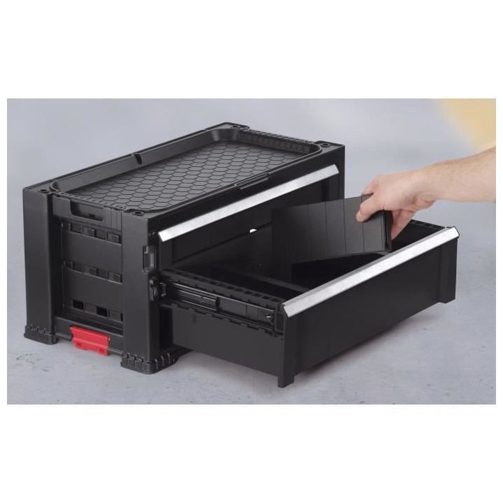 KETER Servante a outils 7 tiroirs - Modulable avec verouillage central