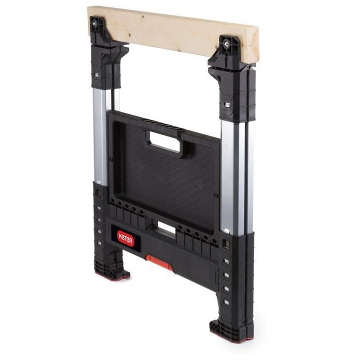 KETER | TRETEAU EXTENSIBLE LLUMBERJACK , Bricolage, Noir, 71 x 69 x 82