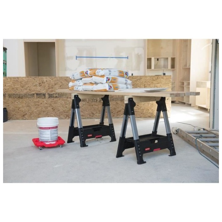 KETER | TRETEAU EXTENSIBLE LLUMBERJACK , Bricolage, Noir, 71 x 69 x 82