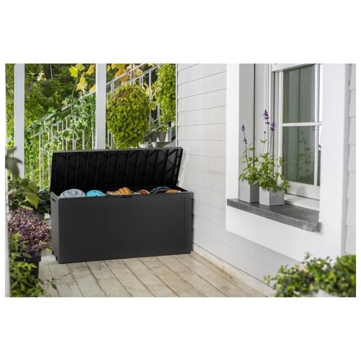 KETER Coffre de jardin Emily 277L - Gris anthracite