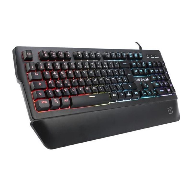 THE G-LAB Clavier gaming RGB - Repose Poignet - FR - AZERTY