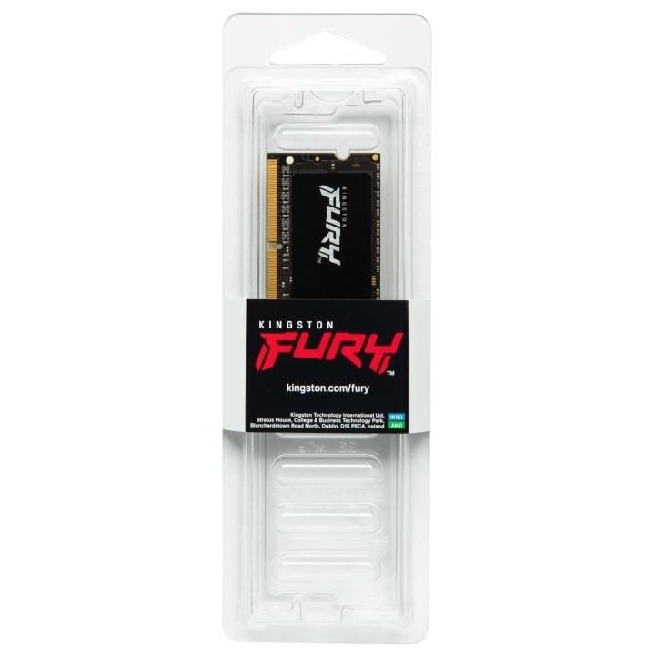 KINGSTON - Fury Impact - Mémoire - 8 Go - DDR4 - 2666 MHz CL15