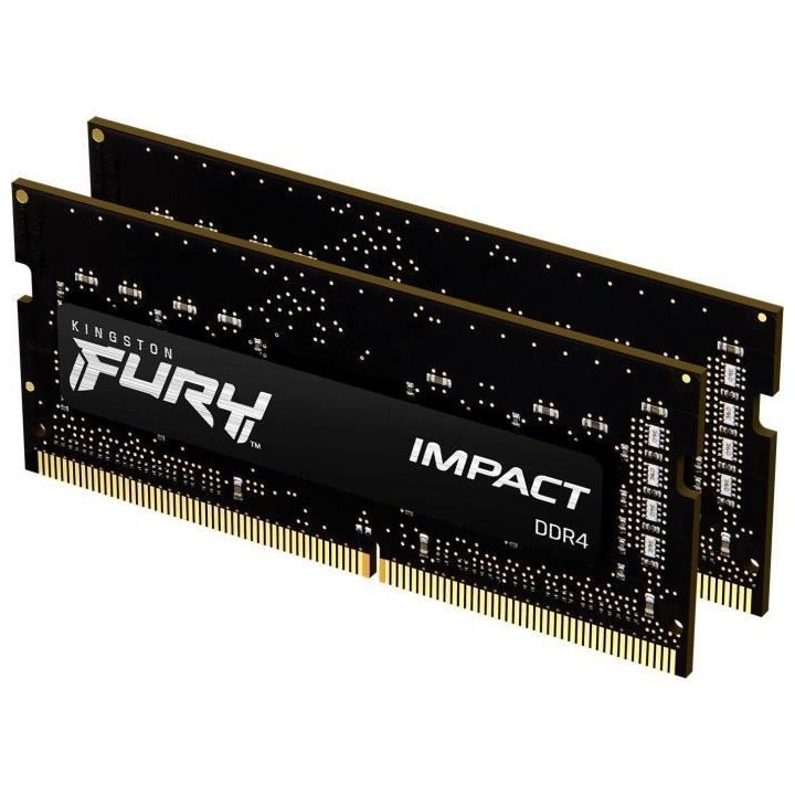 Mémoire Kingston FURY Impact 32 Go (2 x 16 Go) DDR4 2666 MHz CL16